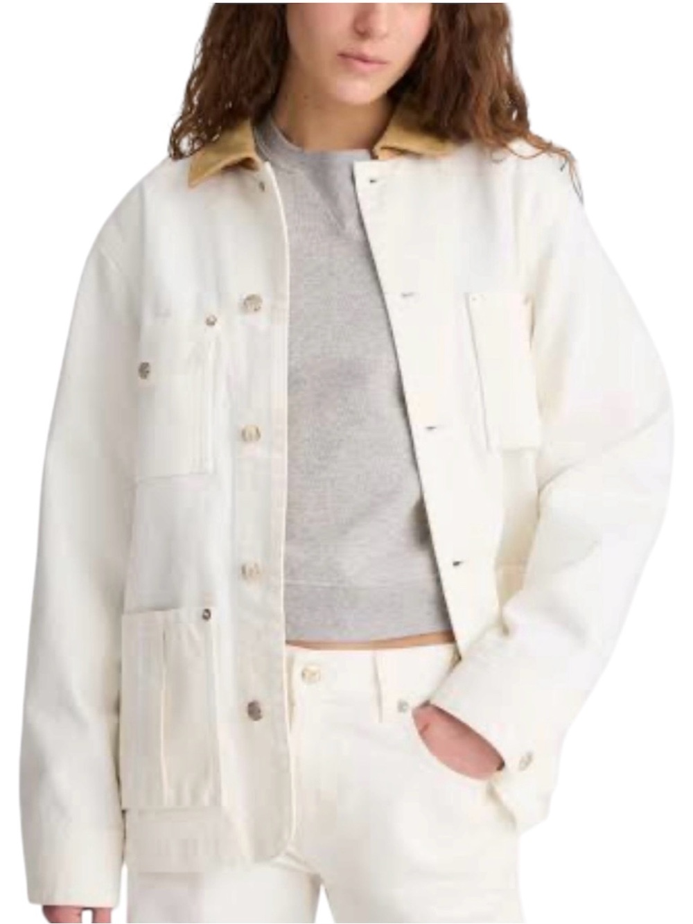 Madewell x Benjamin Talley Smith The Fairview Barn Jacket NWT XL Chalk Wash